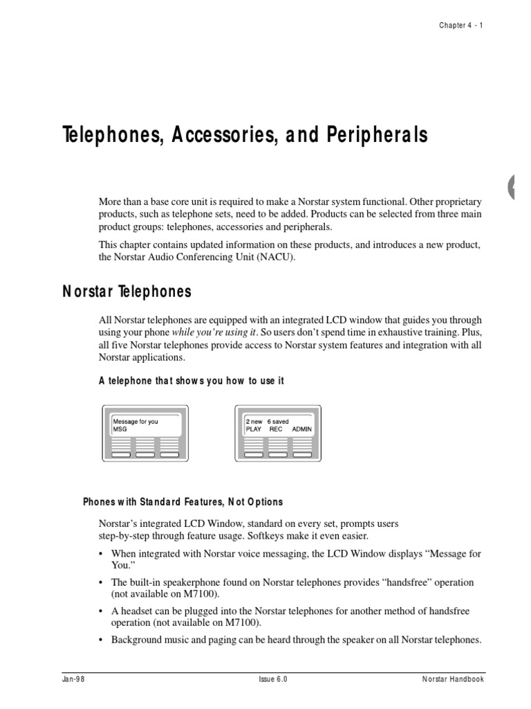 Norstar Telephones M7410 M7310 M7208 | Telephone | Modem
