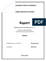 Lucrare de Laborator Nr.1 - Mecanica (MatLab)