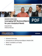 0401 Leveraging SAP BusinessObjects Mobile SDK For Your Analytical Needs
