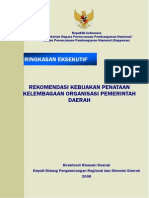 Kajian Kebijakan Penataan Kelembagaan OPD - 2008