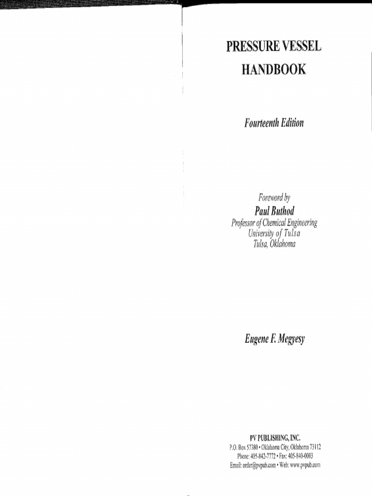 Pressure Vessels Handbook | PDF