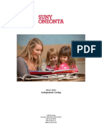 SUNY Oneonta Undergraduate Catalog 2014-2015
