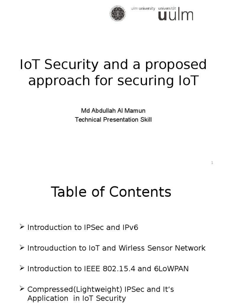 IoT Security: Compressed IPSec Solutions | PDF | Internet Protocols | I Pv6