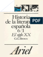 Brown Gerald G - Historia de La Literatura Española - El Siglo XX. (Del 98 a La Guerra Civil)