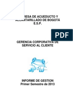 Informe de Gestión Primer Semestre 2013