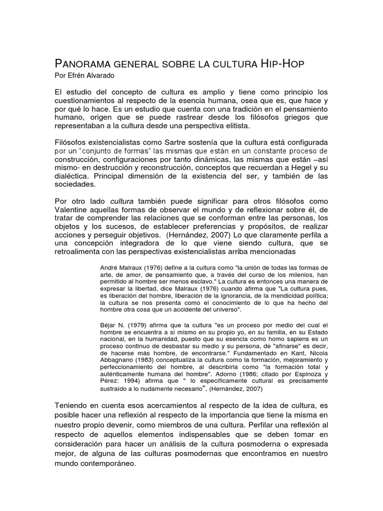 Orígenes y esencia del hip hop | PDF | Música hip-hop | Homo Sapiens