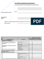 Mode 2 Contract Prequalification Pre Qualification Questionaire To Be Completed by Contractor