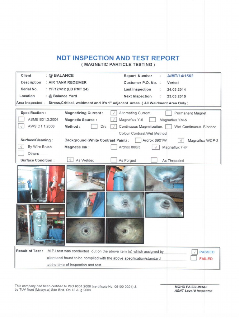 NDT Report | PDF