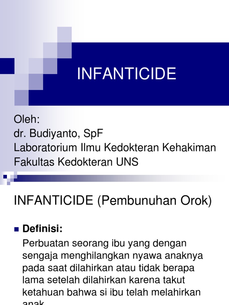 INFANTICIDE | PDF | Sains & Matematika