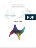 Aplikasi Maple Dalam Pada Materi Kalkulus Peubah Banyak