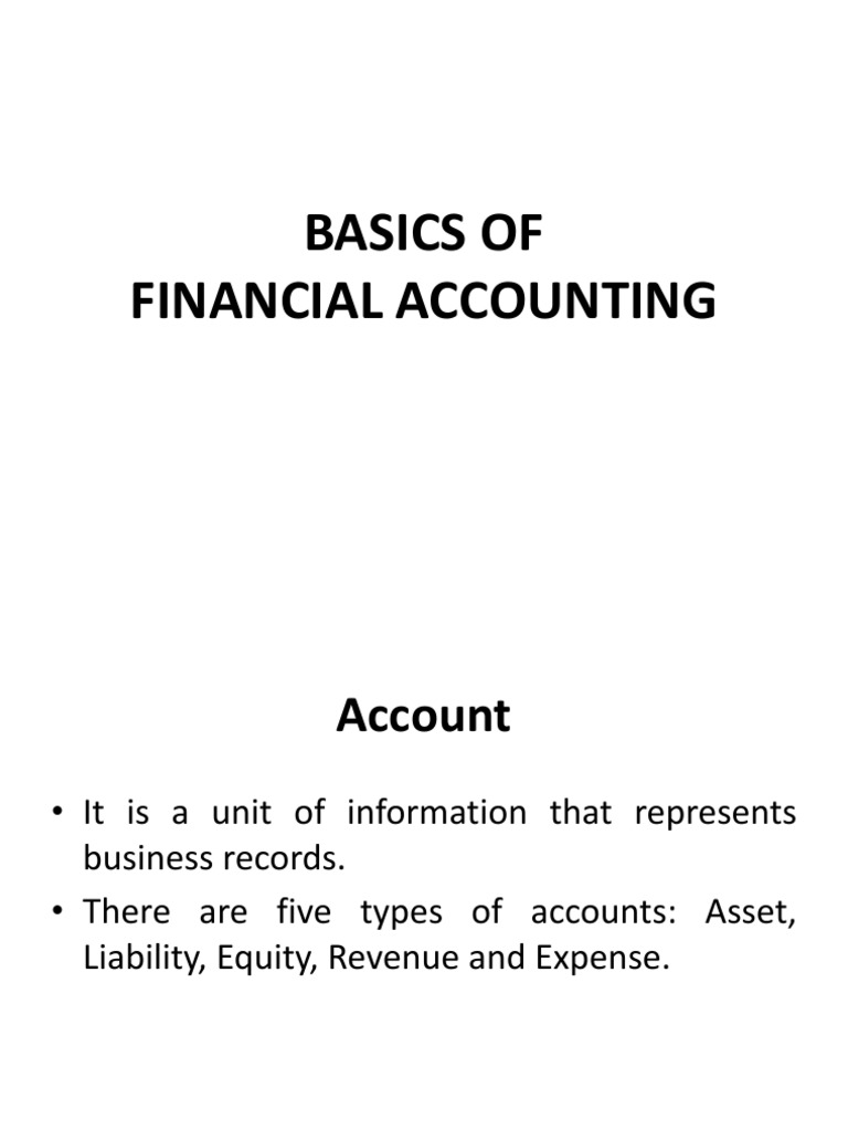 Financial Accounting Fundamentals Guide | PDF | Debits And Credits ...