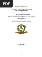 Download project on Customer Satisfaction on after sales and service at AutoFin by Rand Emmadi SN251808943 doc pdf