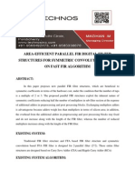 Area-Efficient Parallel Fir Digital Filter Structures For Symmetric Convolutions Based On Fast Fir Algorithm