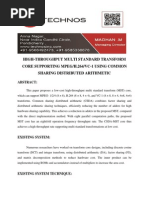 High-Throughput Multi Standard Transform Core Supporting Mpegh.264vc-1 Using Common Sharing Distributed Arithmetic