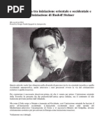 Iniziazione Orientale e Occidentale e L'iniziazione Di Rudolf Steiner