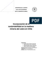 Incorporación de La Sustentabilidad en La Mediana Minería Del Cobre en Chile