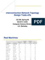 Interconnection Network Topology Design Trade-Offs