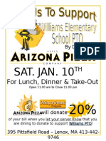 Arizona Pizza Dining To Donate - Saturday, January 7th