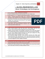 CHAPTER 10 - Ratio, Proportion, and Similarity - Rasio, Perbandingan, Dan Kesebangunan