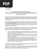 Download INOGOV Workshop_climate Govenance and Entrepreneurship_short Version by Tyndall Centre for Climate Change Research SN251828212 doc pdf