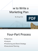 How To Write A Marke-Ng Plan: by Doug Fish