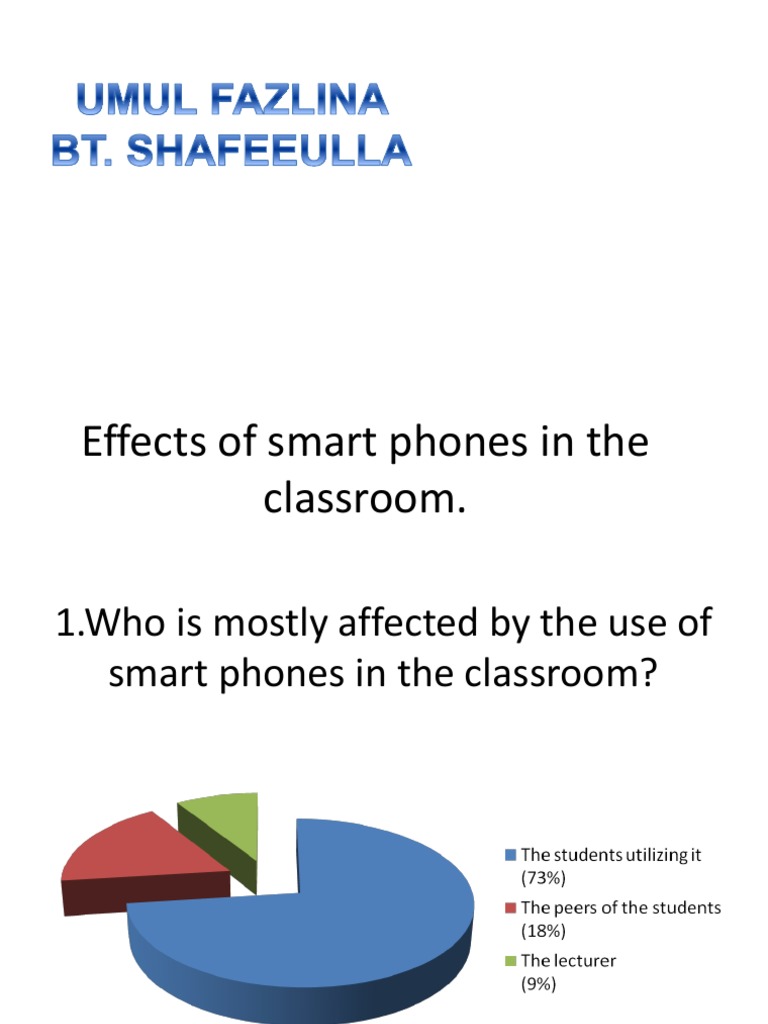 Effects of Smart Phones in The Classroom | PDF