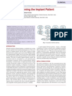 Treatment Planning The Implant Patient