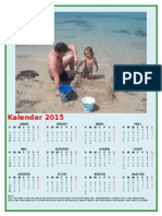 Photo Calendar 2015 1 Page