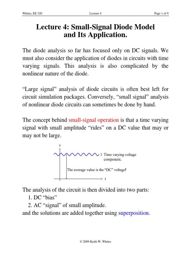 Small Signal Analysis of Transistor | PDF