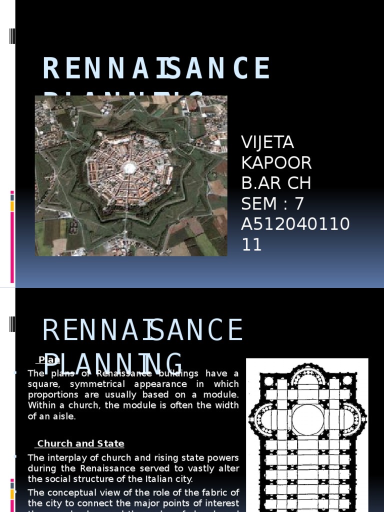 Renaissance Urban Planning Concepts | PDF | Renaissance