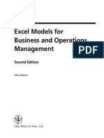 Excel Models for Business and Operations Management