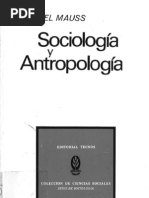 Mauss, Marcel - Sociología y antropología (Tecnos - Introd. Levi-Strauss)