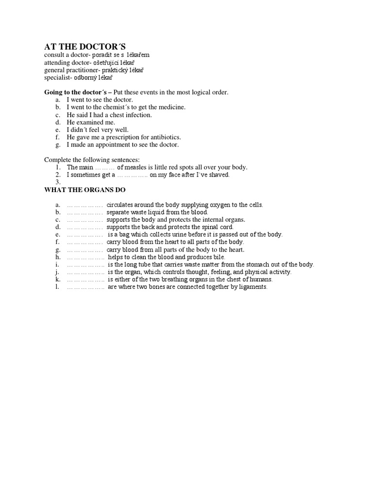 At The Doctor | PDF
