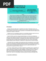 Atividades Inclusivas Na Educação Física Escolar