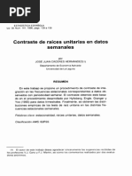 Contraste de Raíces Unitarias en Datos