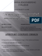 A New Aperture Coupled Microstrip Slot Antenna