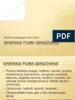 Shvatanje Pojma Obrazovanje