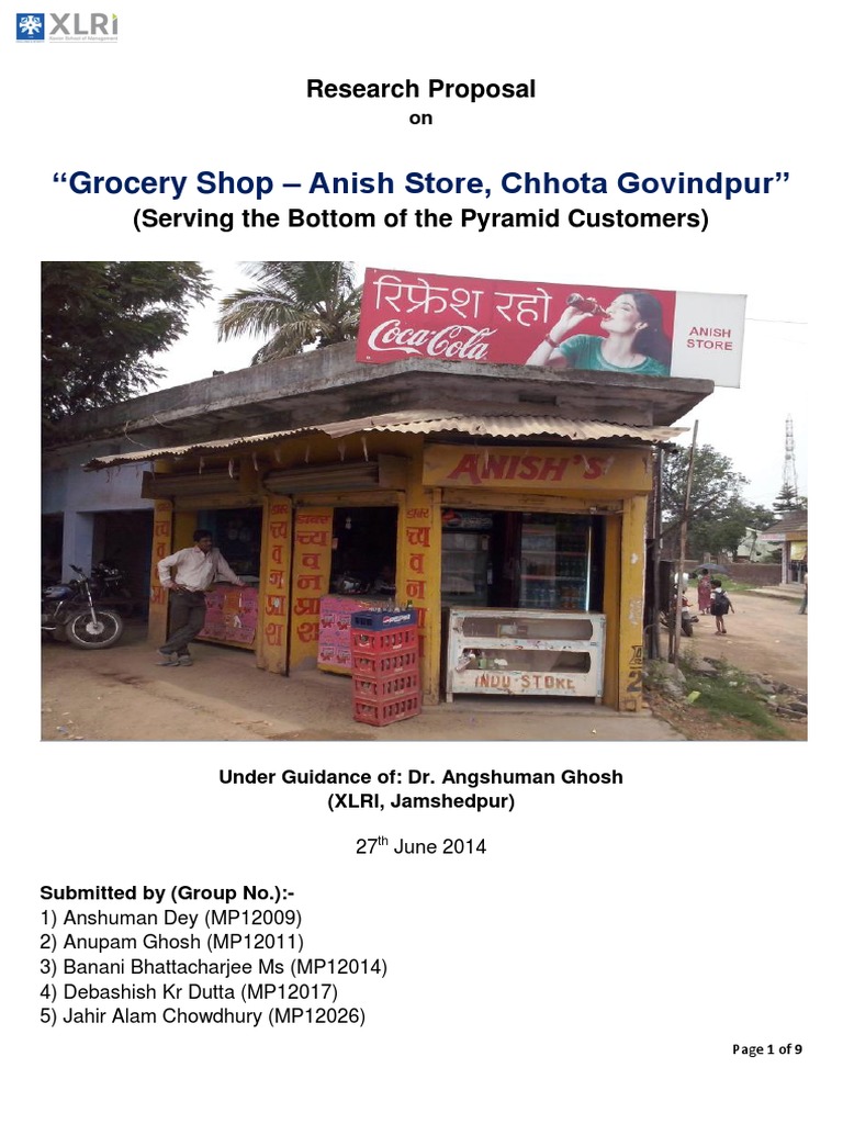 research paper about grocery store pdf