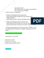 Sebutharga Upah Wiring