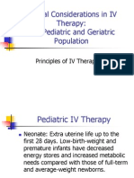 Special Considerations in IV Therapy