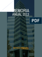 Memoria Banco Penta 2013