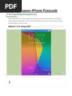 How To Bypass Iphone Passcode