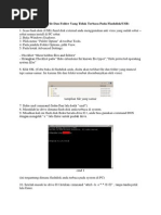 Cara Menampilkan File Dan Folder Yang Tidak Terbaca Pada Flashdisk