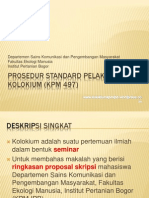 Prosedur Standard Pelaksanaan Kolokium KPM 497
