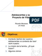 Adolescentes y Proyecto de Vida