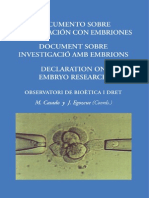 Investigacion Con Embriones