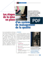 Comment Commencer Les Etapes de La Mise en Place D'Un Système de Management de La Qualité