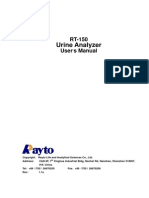 Urine User's Manual of RT-150