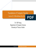 Foundations of Computer Security: Lecture 52: Diffie-Hellman Key Exchange