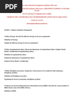 MU0012 – Employee Relations Management Winter 2014